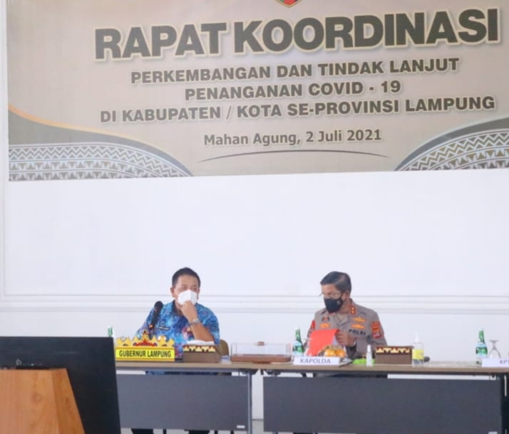 Kasus Covid-19 di Lampung Meningkat, Ini Langkah Cepat Gubernur dan Kapolda