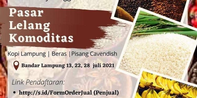 Disperindag Lampung Akan Menggelar Pasar Lelang Komoditi Bagi Pelaku Usaha Pertanian dan Perkebunan.