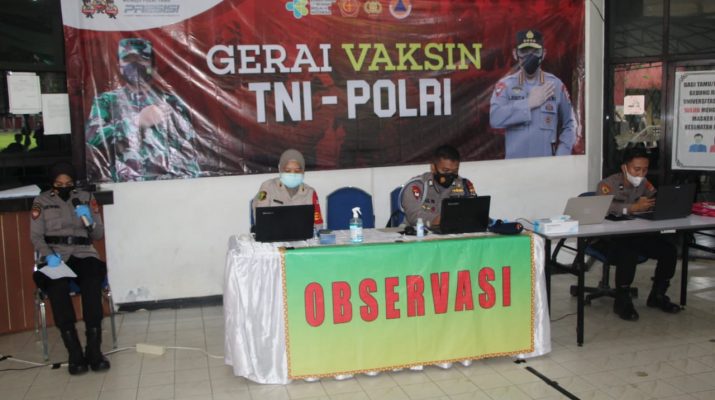 Dapat Apresiasi Dari Masyarakat, Polda Lampung Gelar Vaksinasi Dosis Ke-2 Di Unila Dengan Prokes Ketat