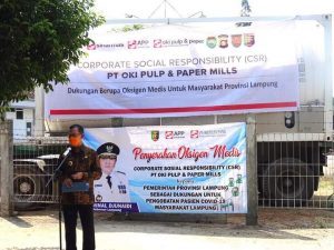 Pemprov Lampung Terima Bantuan Oksigen Cair dari Sinar Mas