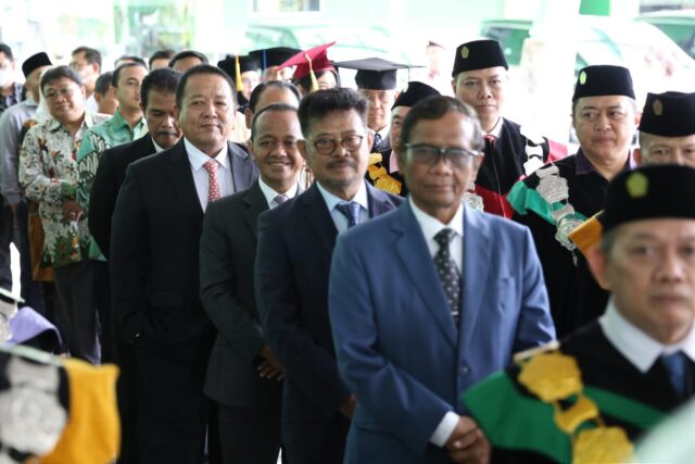 Gubernur Arinal Djunaidi Bersama Menko Polhukam, Mentan dan Kepala BKPM Hadiri Pengukuhan Prof. dr. Taruna Ikrar, M.Biomed, Ph.D, Sebagai Guru Besar