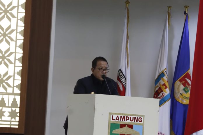 Gubernur Arinal Djunaidi Sampaikan Perubahan Program Pembentukan Peraturan Daerah DPRD Lampung TA 2023.