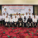 Sekretaris Daerah Provinsi Lampung Buka Musyawarah Kerja PMI Provinsi Lampung.