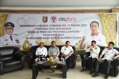 Ketua DPRD Lampung Hadiri Diskusi Publik Tentang Keolahragaan.