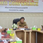 Pemprov Lampung Mengikuti Rapat Koordinasi Pengendalian Inflasi Daerah Bersama Mendagri.