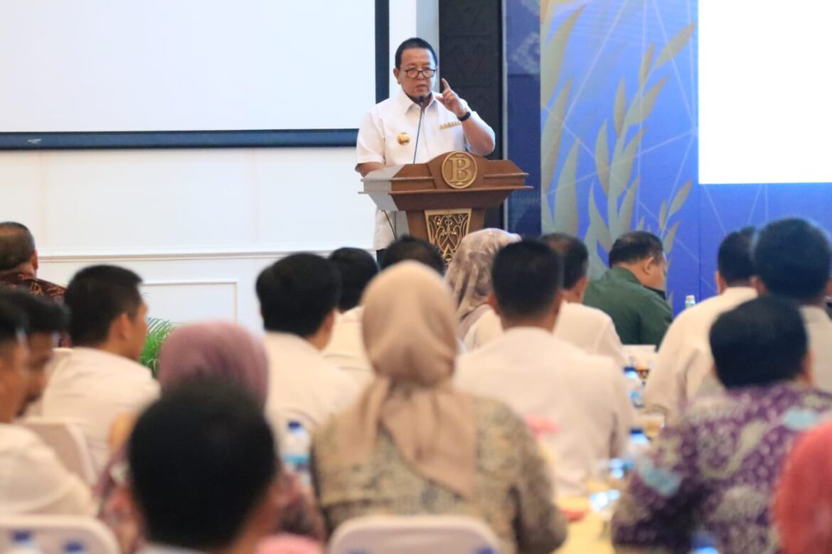 Gubernur Arinal Djunaidi Menggelar High Level Meeting Bersama TPID dan TP2DD, Upaya Antisipasi Jelang Bulan Suci Ramadan.