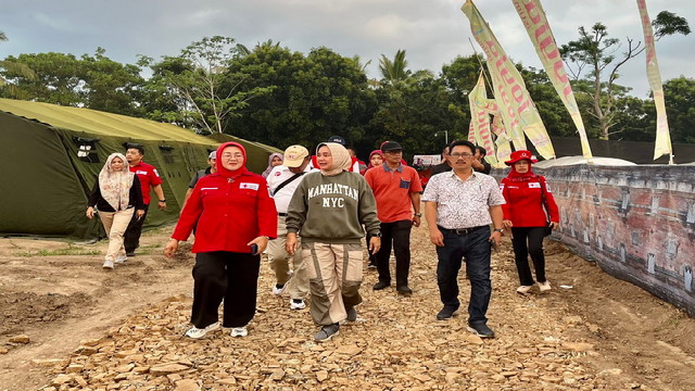 Riana Sari Arinal Tinjau Lokasi Jumbara PMR Tingkat Nasional IX