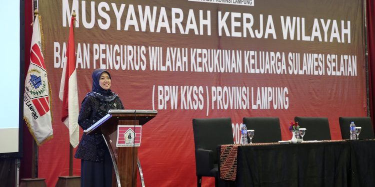 Muskerwill BPW Kerukunan Keluarga Sulawesi Selatan 2023, Wagub Chusnunia Berharap Beri Kontribusi bagi Pembangunan Lampung.