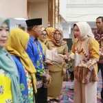 Bunda PAUD Riana Sari Arinal Buka Workshop Kurikulum Merdeka Pengurus Wilayah Ikatan Guru Raudhatul Athfal Provinsi Lampung.