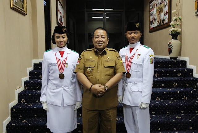 Gubernur Beri Selamat kepada Paskibraka Lampung yang Bertugas di Istana Negara