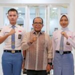 Pj. Gubernur Samsudin Terima 2 Paskibraka Asal Provinsi Lampung, Bertugas Pengibaran Bendera di IKN