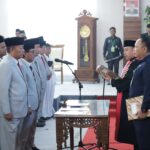 Pelaksanaan Pengambilan Sumpah Anggota DPRD Kabupaten Lampung Timur Oleh Ketua Pengadilan Negeri Sukadana