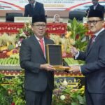 Penjabat Gubernur Lampung Samsudin menghadiri Rapat Paripurna Istimewa Dewan Perwakilan Rakyat Daerah (DPRD) Provinsi Lampung dalam rangka Pemberhentian Anggota DPRD Provinsi Lampung Masa Jabatan 2019 – 2024