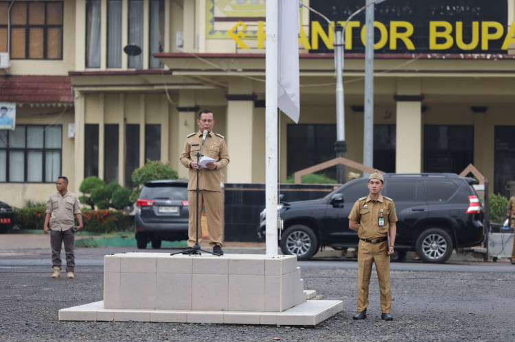 Pjs Bupati Lampung Timur Pimpin Apel Perdana