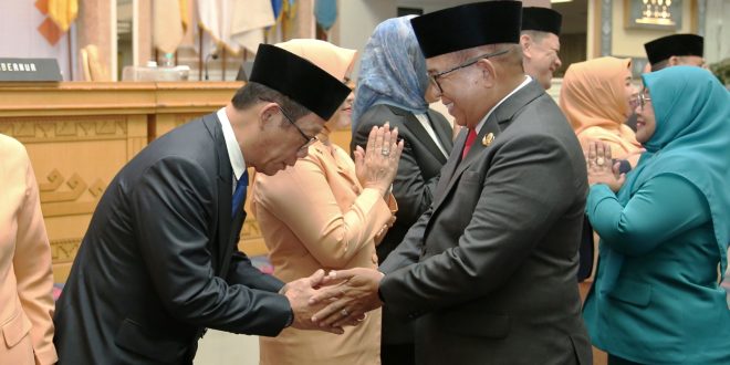 Slamet Riadi Dilantik sebagai Kepala Badan Pendapatan Daerah Lampung, Pj. Gubernur Tekankan Peningkatan PAD