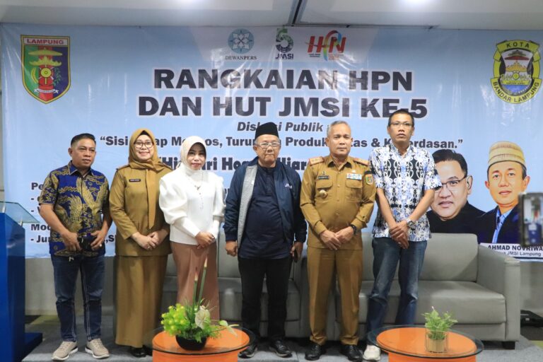 Kepala Dinas Kominfotik Provinsi Lampung Buka Diskusi Publik tentang Dampak Medsos Terhadap Produktivitas dan Kecerdasan.