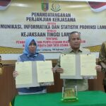 Diskominfotik Lampung dan Kejati Lampung Teken MoU Kerjasama Bidang Pembinaan Hukum