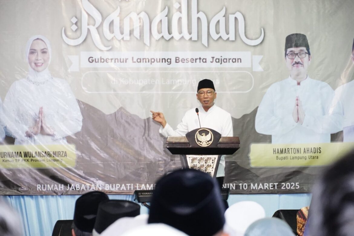 Safari Ramadan di Lampung Utara, Gubernur Rahmat Mirzani Dorong Pembangunan Infrastruktur dan Kesejahteraan Masyarakat