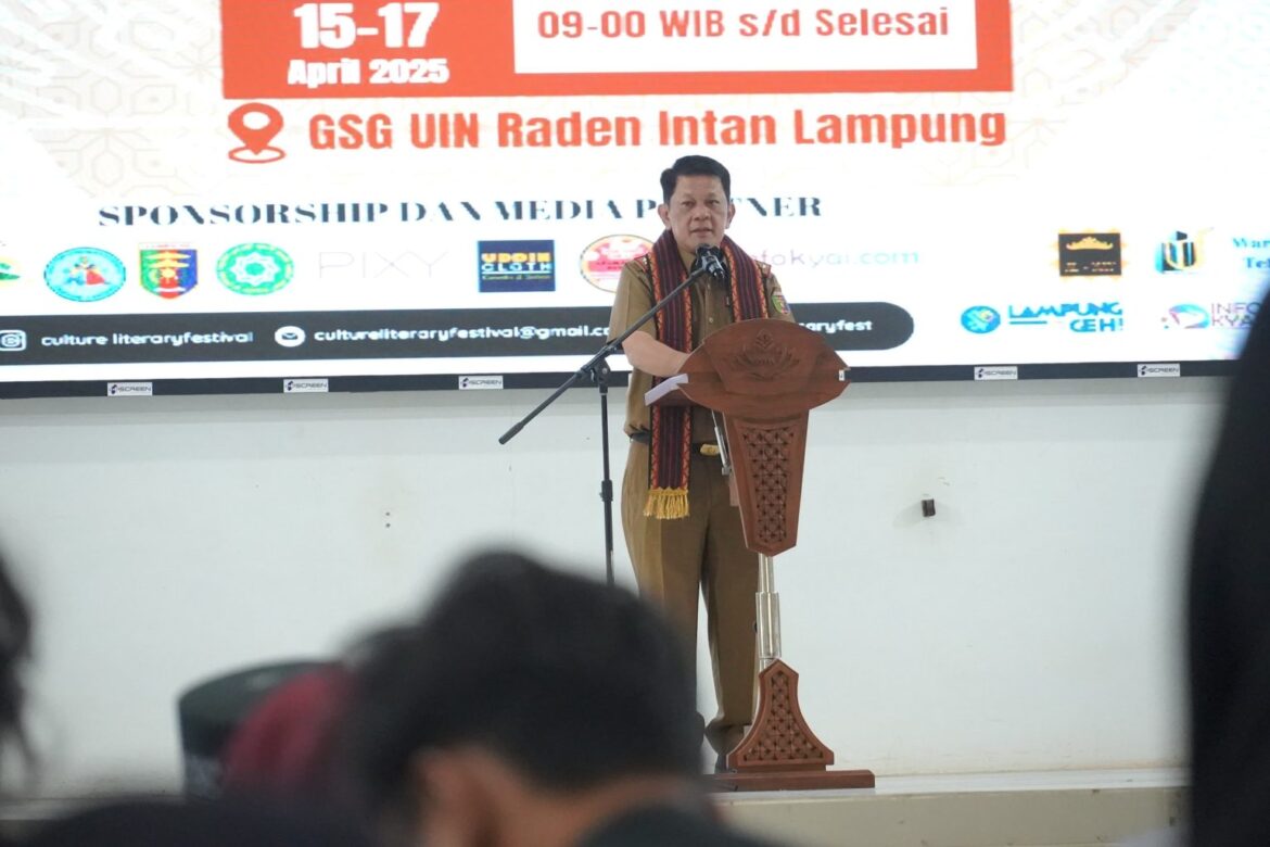 Gubernur Mirza Berharap Culture Literary Festival UIN Raden Intan Lampung Tahun 2025 Jadi Langkah Strategis Membangun Pondasi Literasi dan Kreativitas Generasi Muda