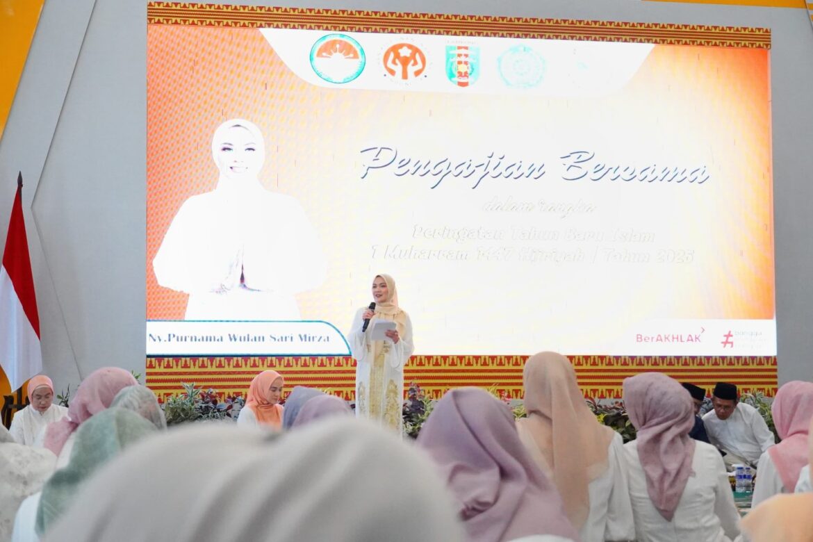 TP. PKK Provinsi Lampung Rayakan Tahun Baru Islam dengan Pengajian dan Pemberian Santunan