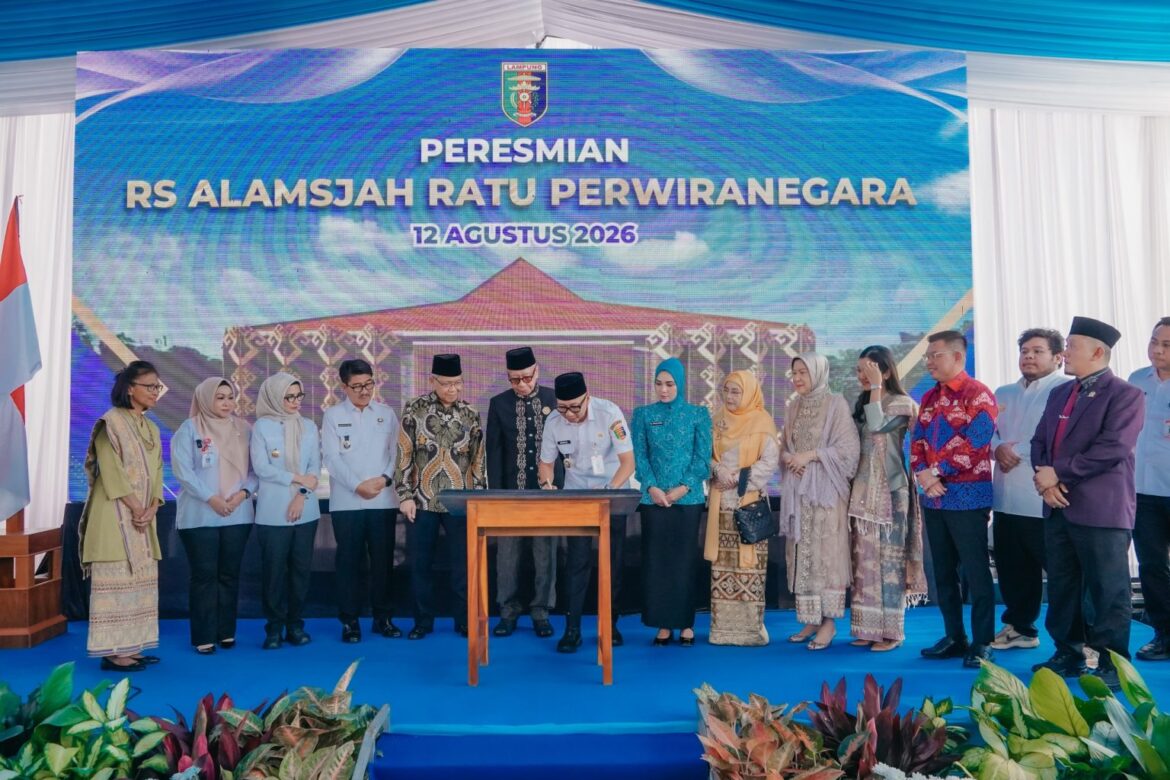 Gubernur Lampung Resmikan RS Alamsyah Ratu Perwiranegara, Dorong Jadi Rujukan Kesehatan di Sumatera Bagian Selatan